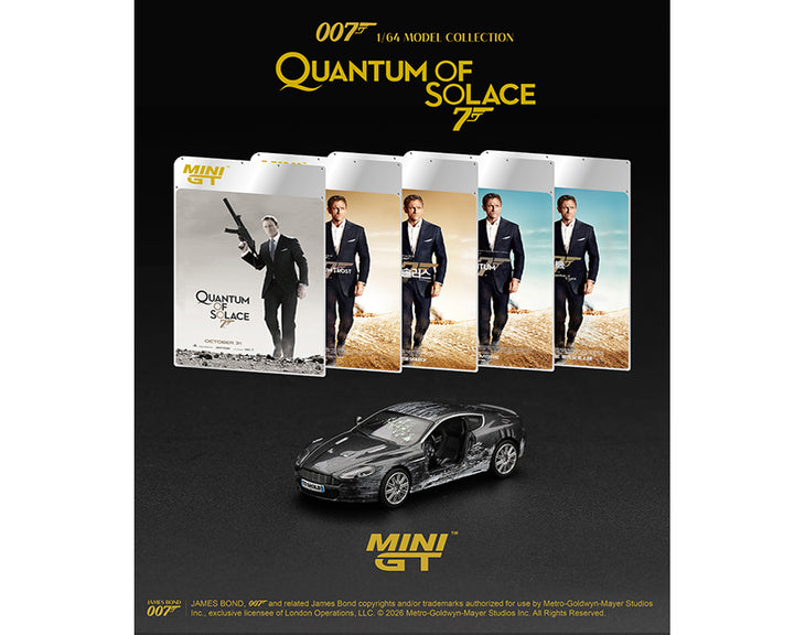[Preorder] Mini GT 1:64 James Bond 007 Aston Martin DBS "“Quantum of Solace”  Battle Damaged (2 Variants) MGT00924-007