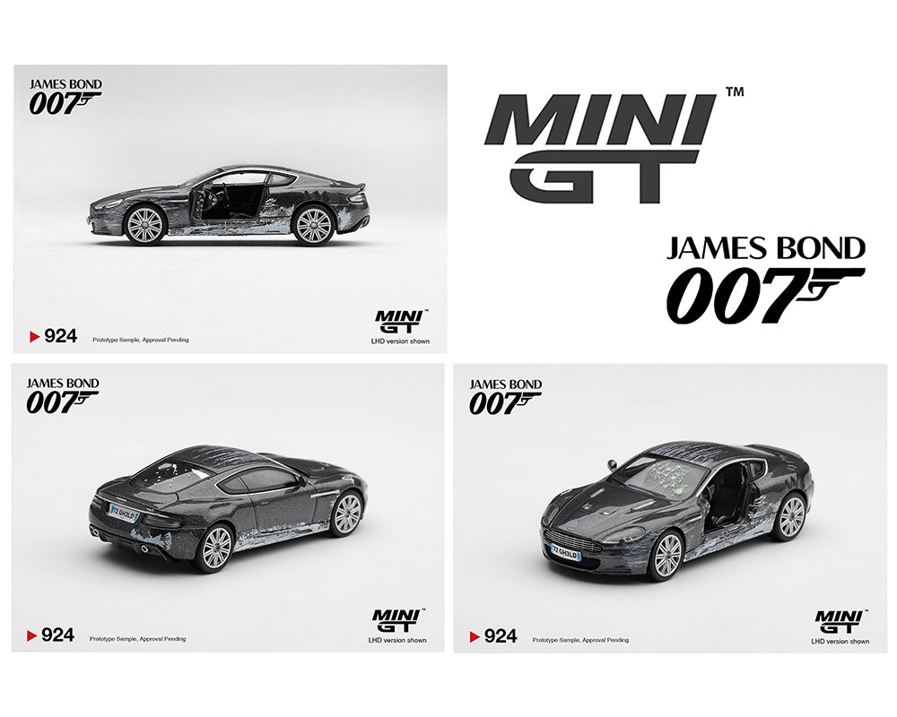 [Preorder] Mini GT 1:64 James Bond 007 Aston Martin DBS "“Quantum of Solace”  Battle Damaged (2 Variants) MGT00924-007