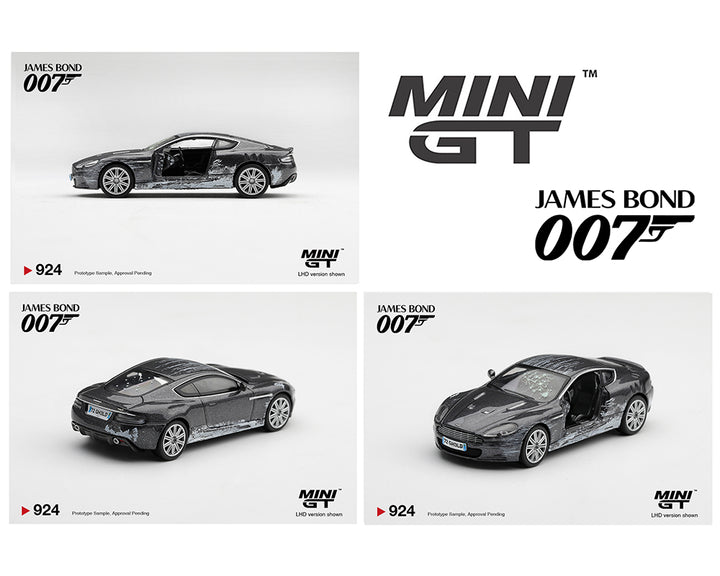 [Preorder] Mini GT 1:64 James Bond 007 Aston Martin DBS "“Quantum of Solace”  Battle Damaged (2 Variants) MGT00924-007