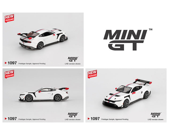 [Preorder] Mini GT 1:64 Ford Mustang GTD Spirit of America – White MGT01097-BL