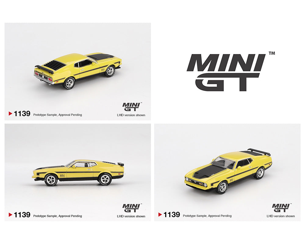 Mini GT 1:64 Ford Mustang Mach1 – Grabber Yellow MGT01139-BL