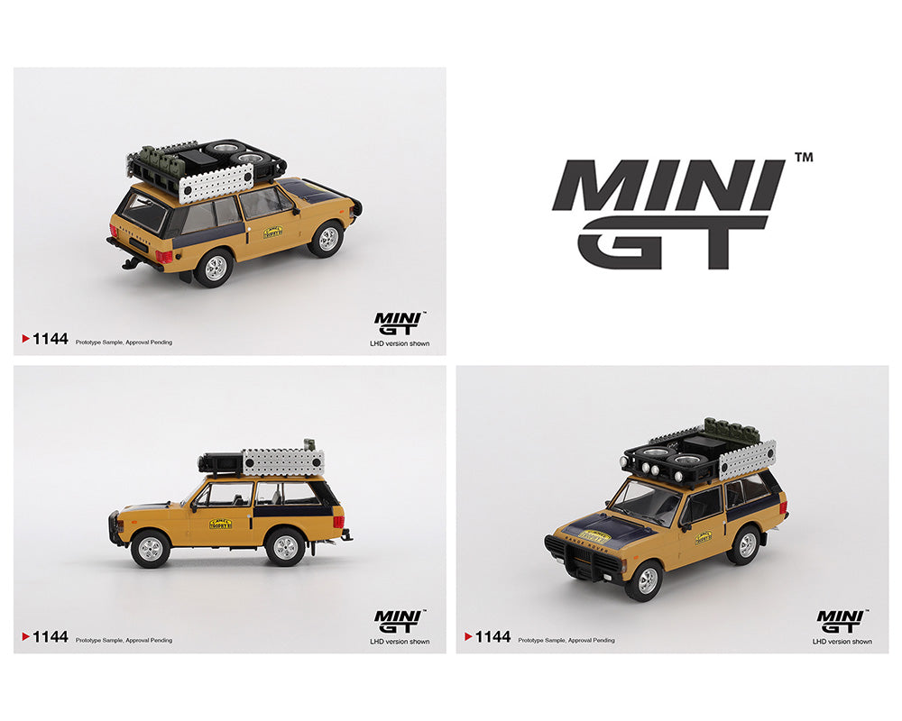 [Preorder] Mini GT 1:64 Range Rover 1981 Camel Trophy Sumatra C.Swoboda & K.Mentel  Winner – Yellow MGT01144-BL