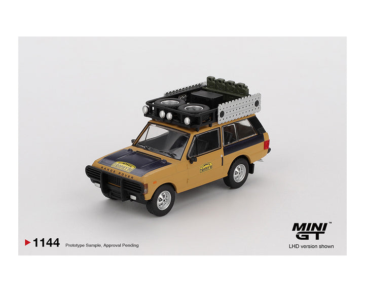 [Preorder] Mini GT 1:64 Range Rover 1981 Camel Trophy Sumatra C.Swoboda & K.Mentel  Winner – Yellow MGT01144-BL