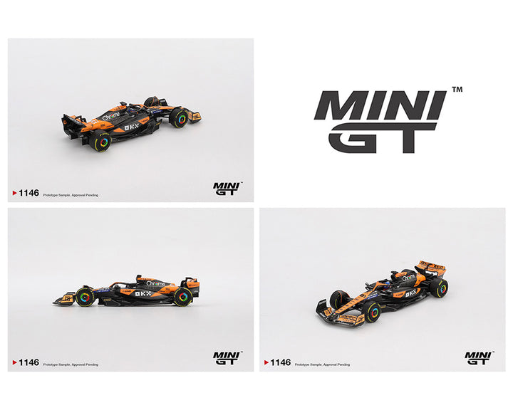 [Preorder] Mini GT 1:64 McLaren MCL38 #81 Oscar Piastri 2024 F1 2024 Hungarian GP Winner – Black Orange MGT01146-BL