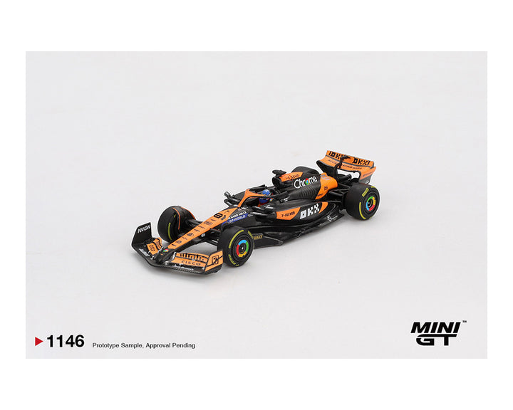 [Preorder] Mini GT 1:64 McLaren MCL38 #81 Oscar Piastri 2024 F1 2024 Hungarian GP Winner – Black Orange MGT01146-BL