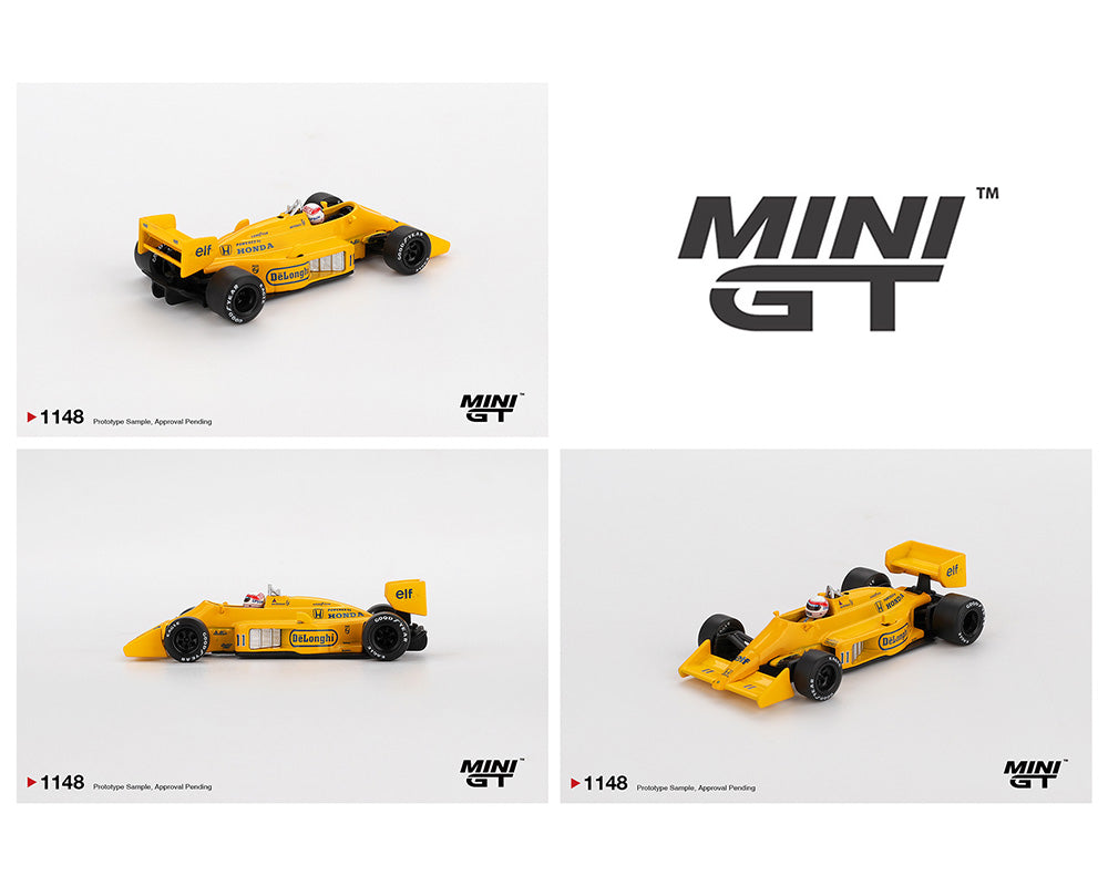 [Preorder] Mini GT 1:64 Lotus 99T #11 Satoru Nakajima 1987 Monaco Grand Prix- Yellow MGT01148-BL