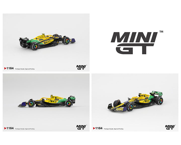[Preorder] Mini GT 1:64 McLaren MCL38 #4 Lando Norris 2024 F1 2024 Monaco GP MGT01164-BL
