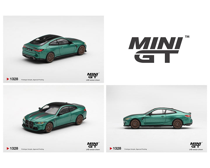 [Preorder] Mini GT 1:64 BMW M4 CS Frozen Isle of Man Green Metallic MGT01328-BL