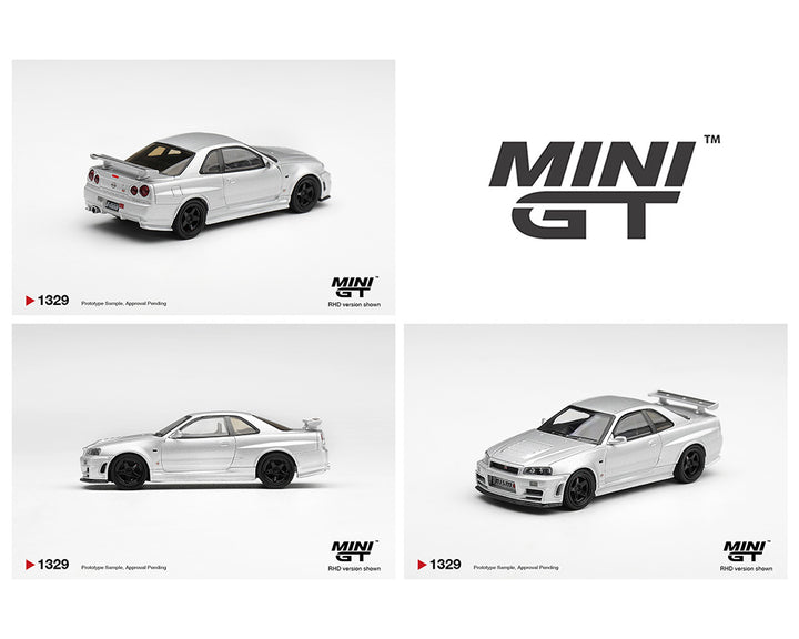 [Preorder] Mini GT 1:64 Nissan NISMO R34GT-R Z-tune Z-Tune Silver MGT01329-BL