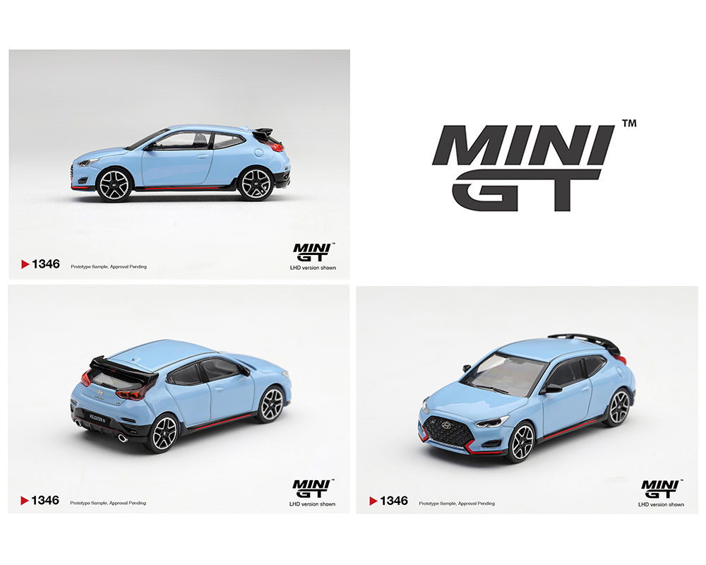 Preorder] Mini GT 1:64 Hyundai Veloster N Performance – Blue