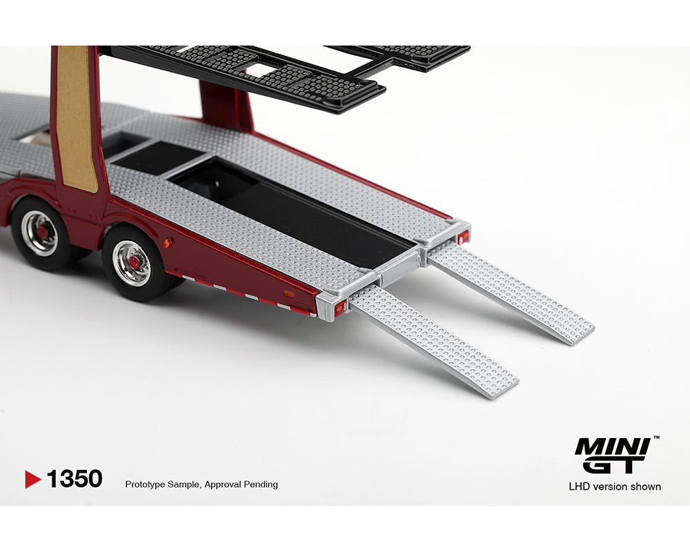 [Preorder] Mini GT 1:64 Scania 770S A6x4NA Car Trasporter V8 50th Anniversary + Car Transporter Red MGT01350-L