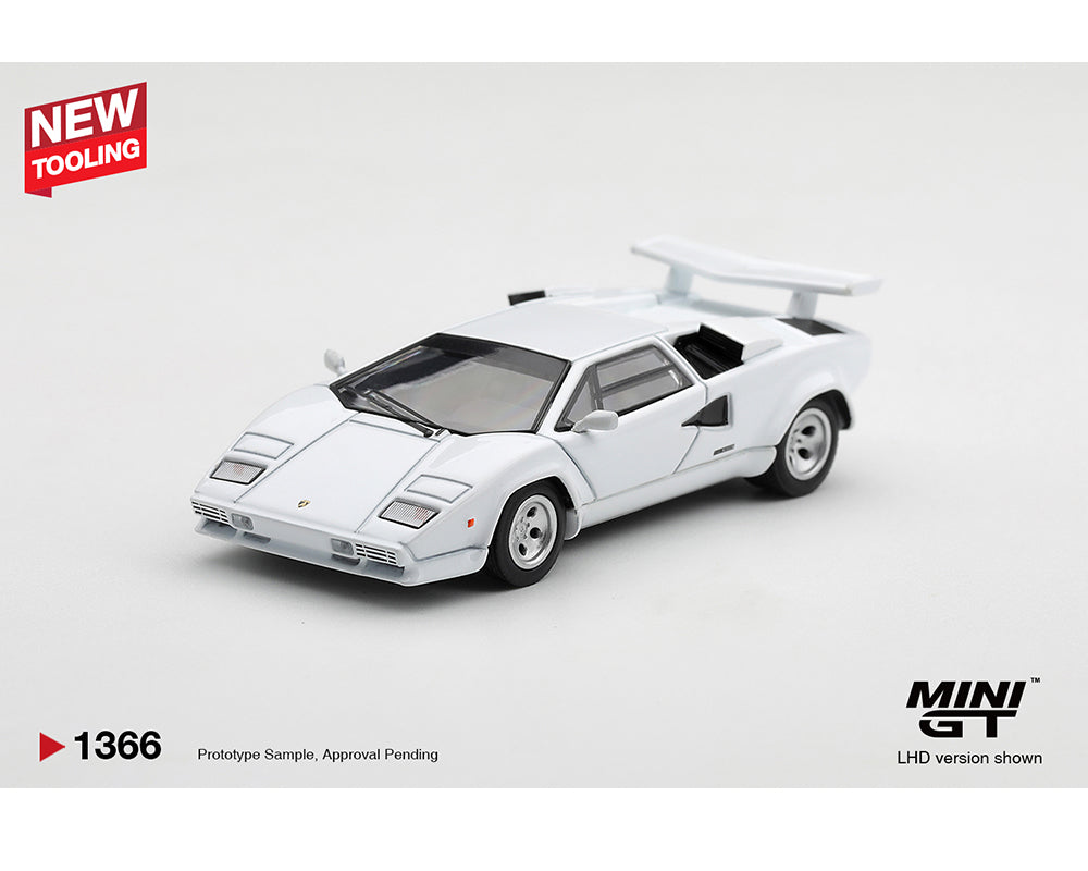 [Preorder] Mini GT 1:64 Lamborghini Countach LP500S White MGT01366-BL