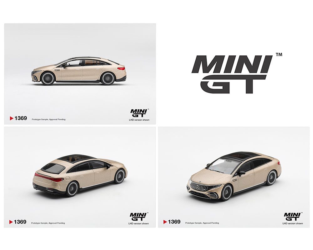 [Preorder] Mini GT 1:64 Mercedes-AMG EQS 53 Gold MGT01369-BL