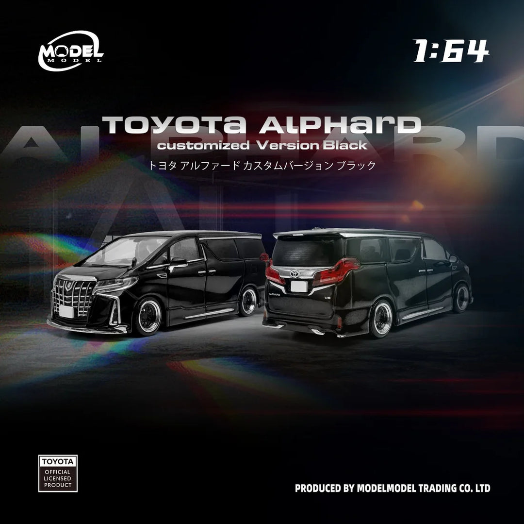 Model Model 1:64 Toyota Alphard Black MM64-Alphard-001