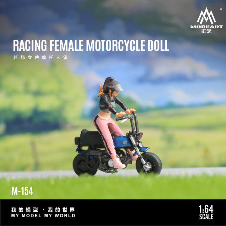 [Preorder] MoreArt 1:64 Racing Female Motorcycle Doll MO222154