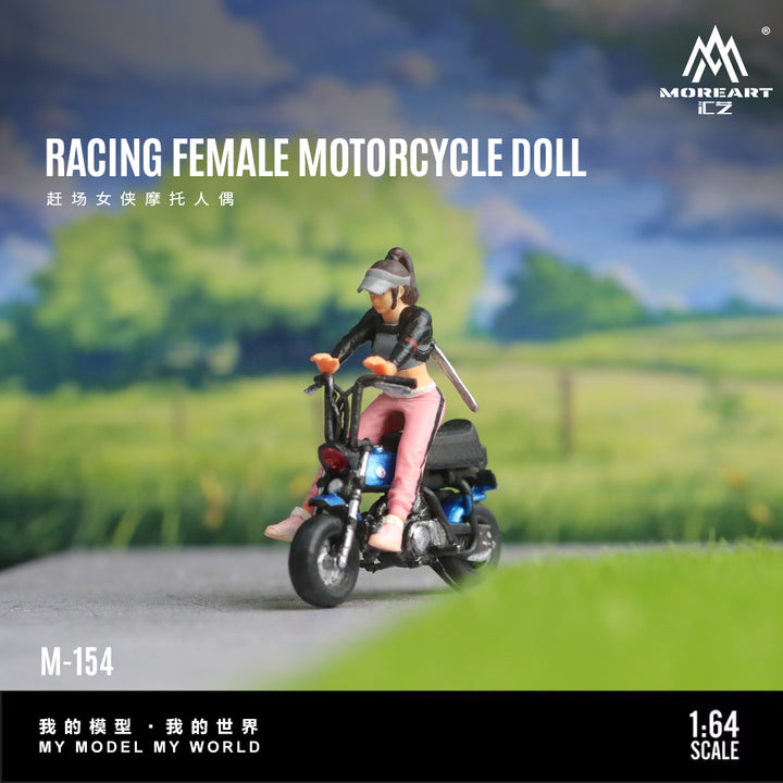 [Preorder] MoreArt 1:64 Racing Female Motorcycle Doll MO222154