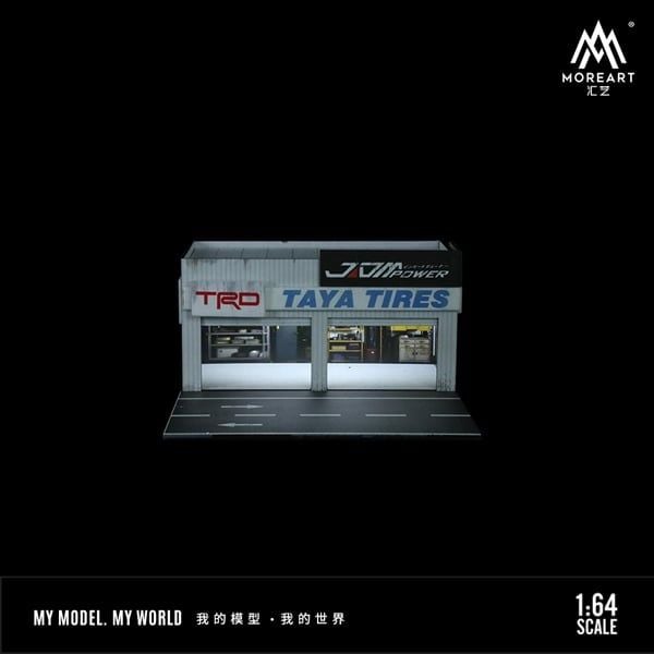 MoreArt 1:64 Repair Shop and Modification Shop Scene with Light MO941114