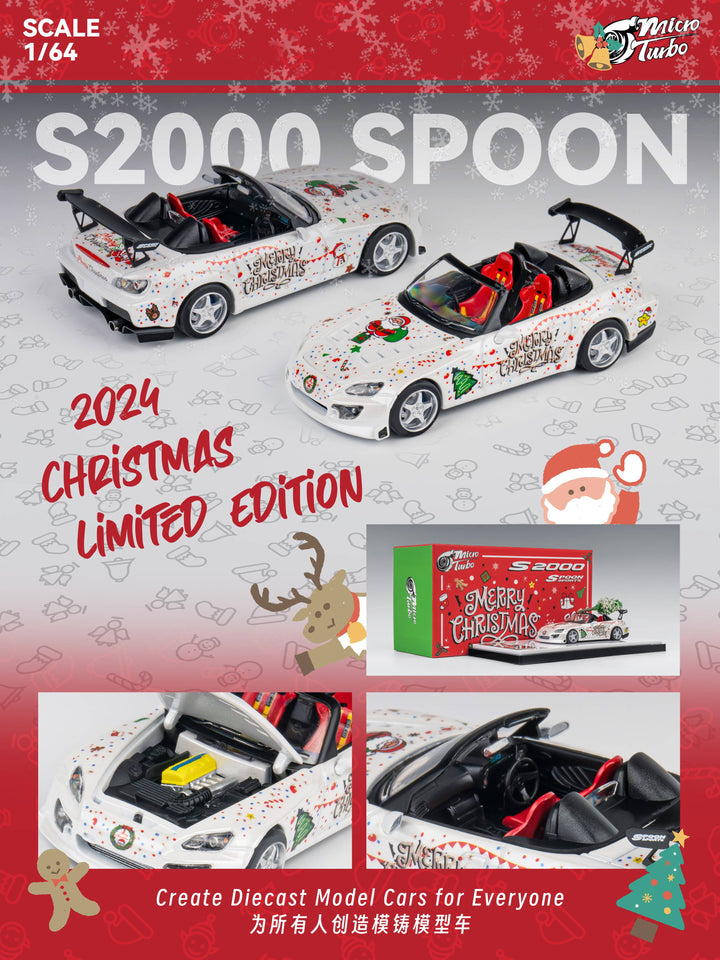 [Preorder] Microturbo 1:64 Custom S2000 Spoon - Christmas MT6408C3