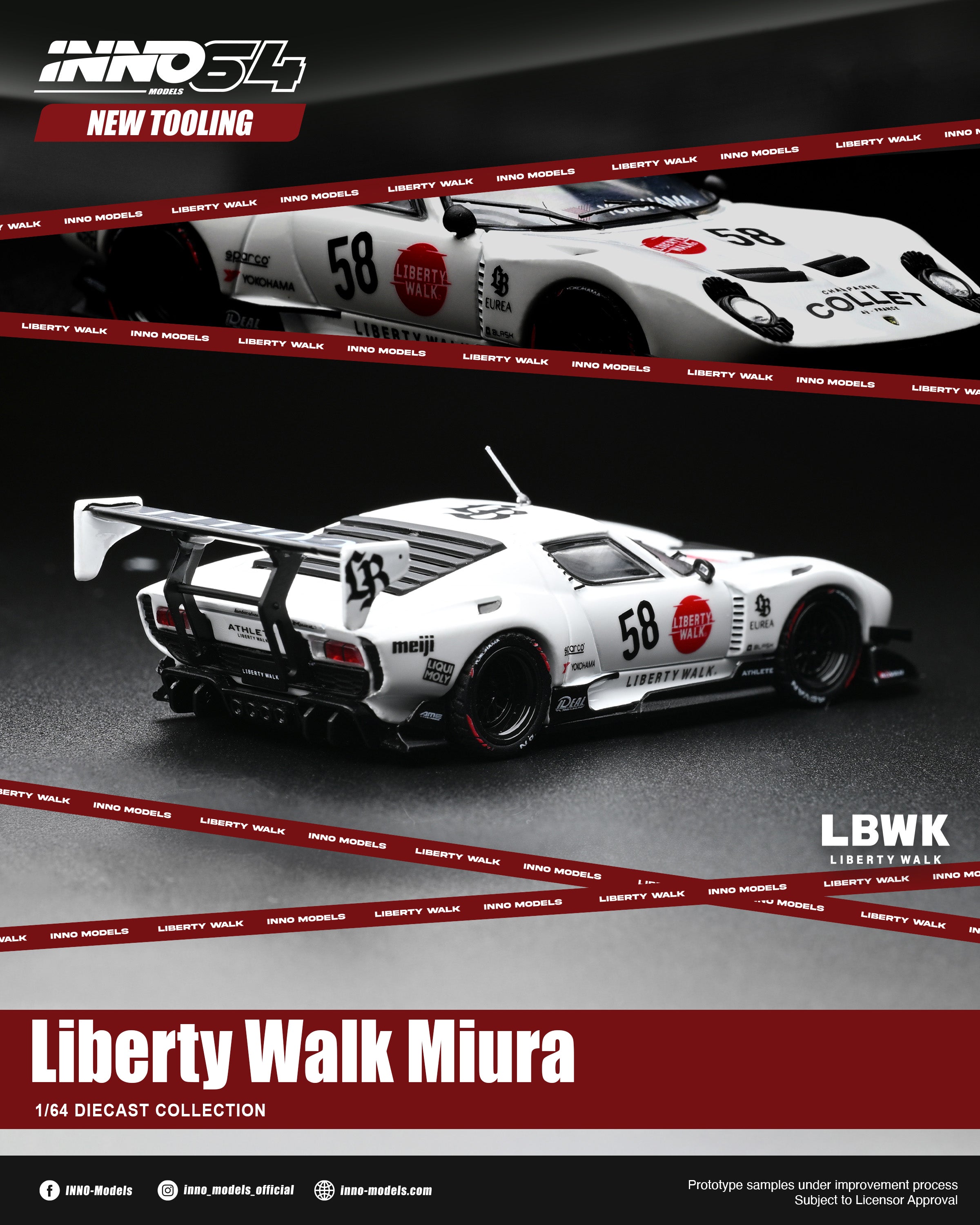 Preorder] Inno64 1:64 LB-Silhouette WORKS Miura GT IN64-LBMIURA-01