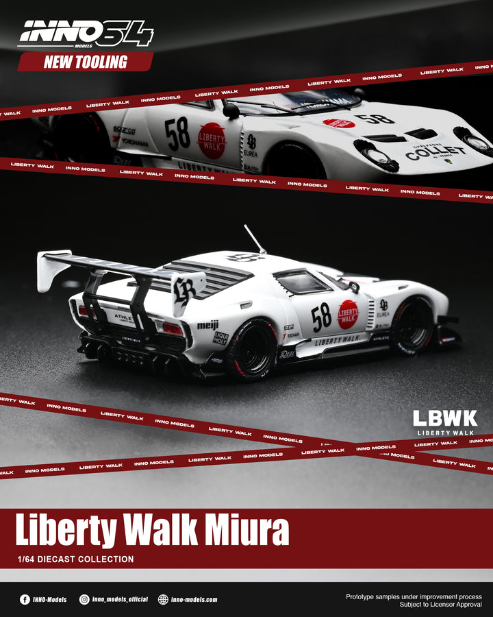 [Preorder] Inno64 1:64 LB-Silhouette WORKS Miura GT IN64-LBMIURA-01