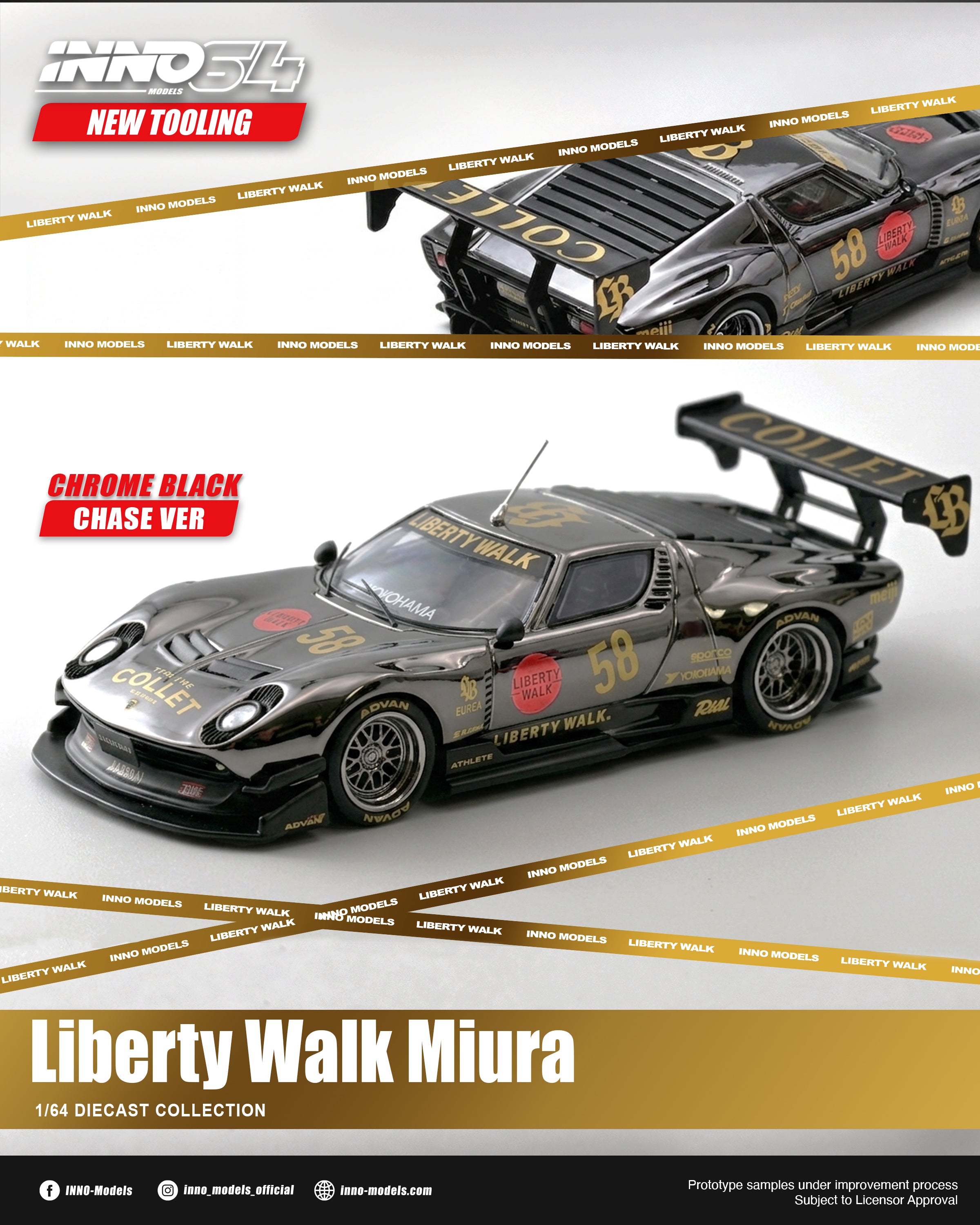 Preorder] Inno64 1:64 LB-Silhouette WORKS Miura GT IN64-LBMIURA-01