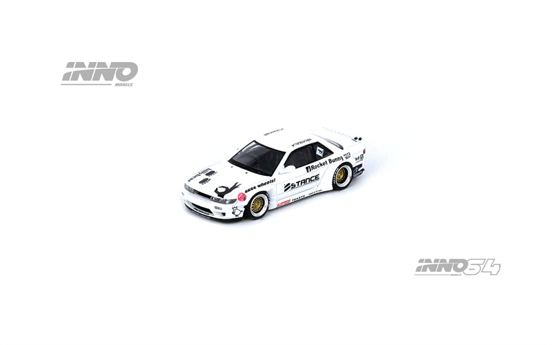 Inno64 1:64 Nissan Silvia S13 (V2) PANDEM / ROCKET BUNNY White IN64-S13V2-WHI