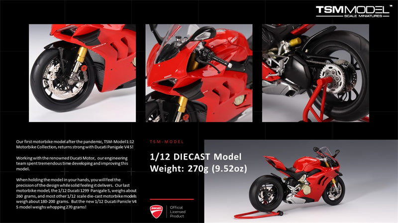 TSMMC0016 DUCATI PANIGALE V4 S 1/12 TSM MODEL