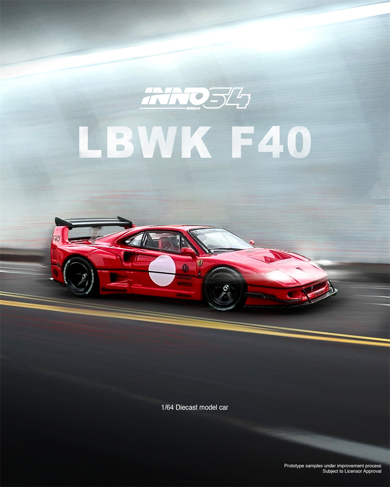 Inno64 1:64 LBWK Ferrari F40 Red