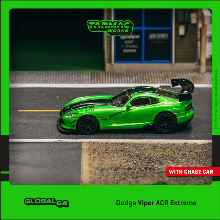 [Preorder] Tarmac Works 1:64 Dodge Viper ACR Extreme Green Metallic