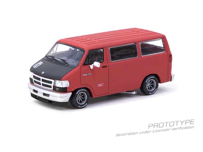Preorder] Tarmac Works 1:64 Dodge Van Red T64G-TL032-RE
