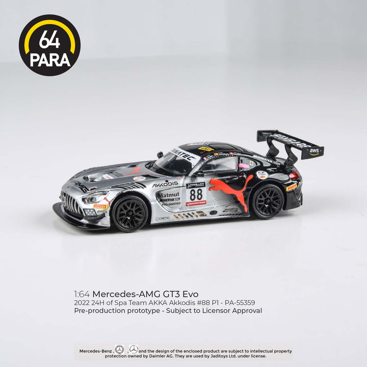 PARA64 1:64 Mercedes-AMG GT3 Evo 2022 24H Spa Akkodis P1 PA-55359