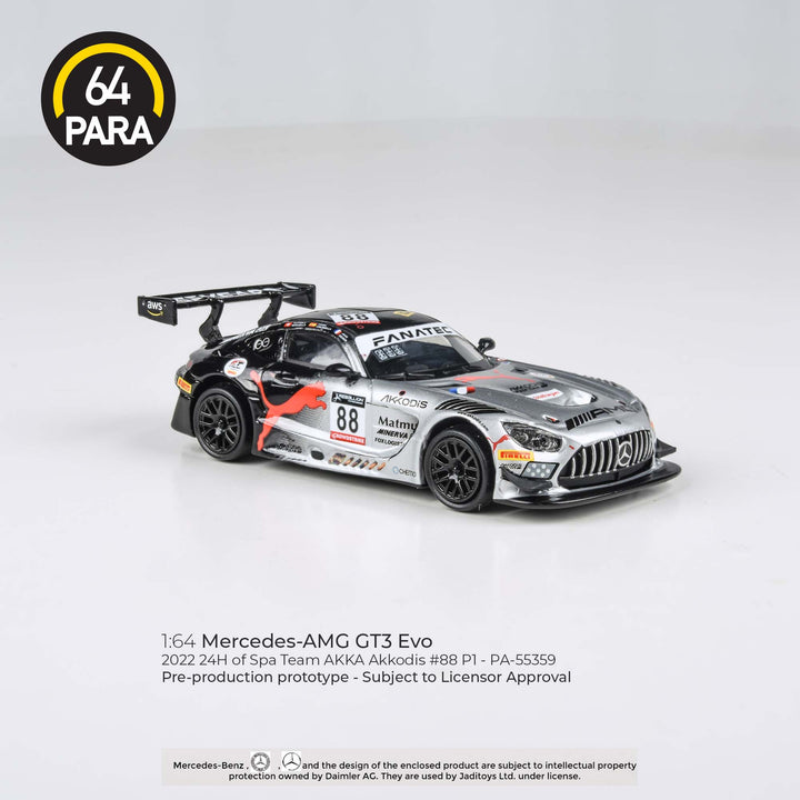 PARA64 1:64 Mercedes-AMG GT3 Evo 2022 24H Spa Akkodis P1 PA-55359