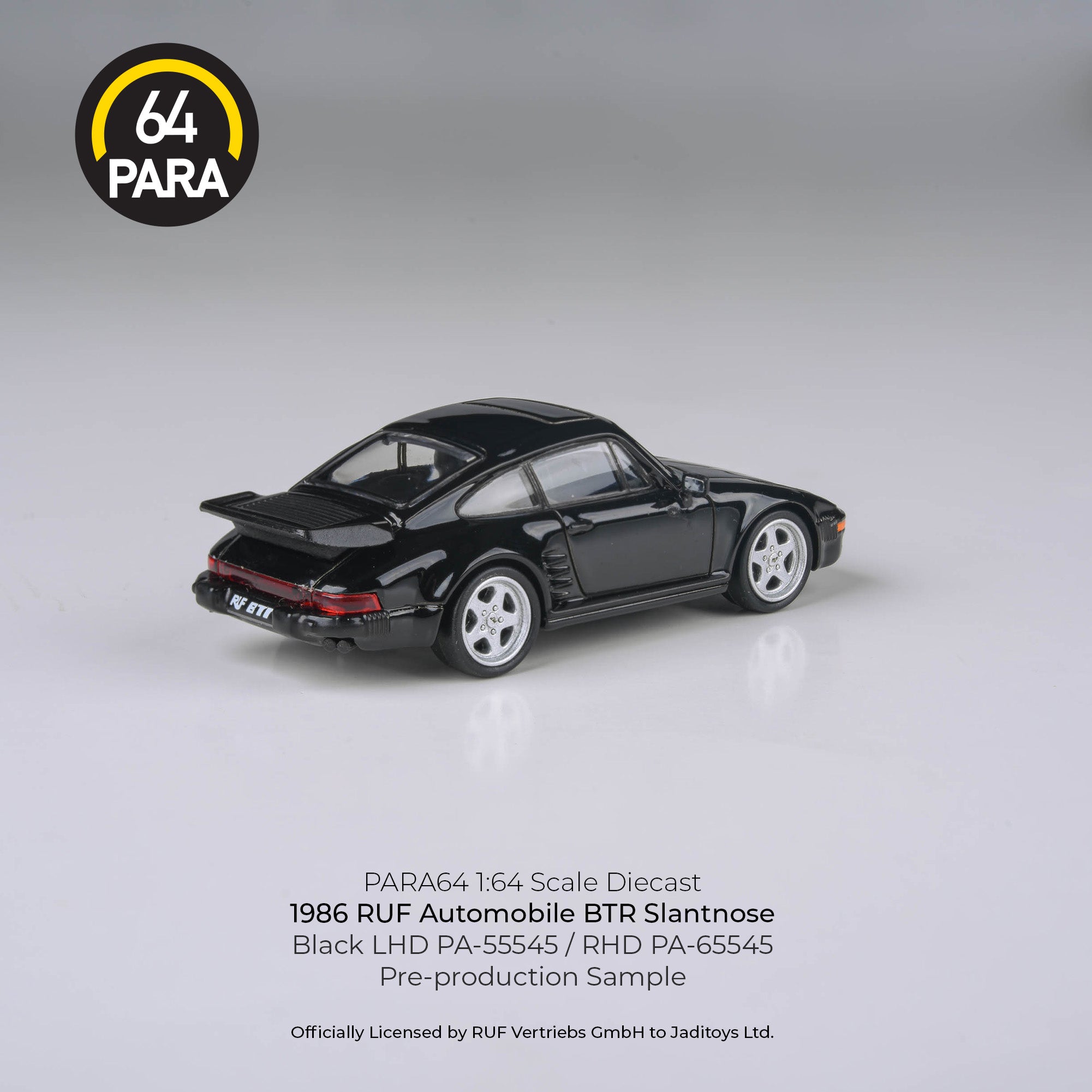 PARA64 1:64 1986 RUF BTR Black RHD – Horizon Diecast
