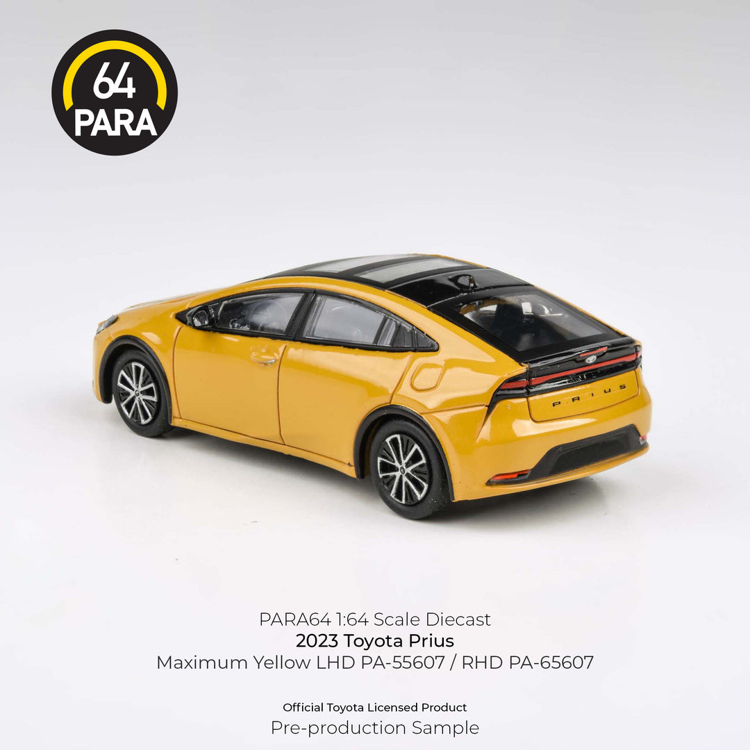 PARA64 1:64 2023 Toyota Prius Maximum Yellow / Karashi (LHD) PA-55607 ...