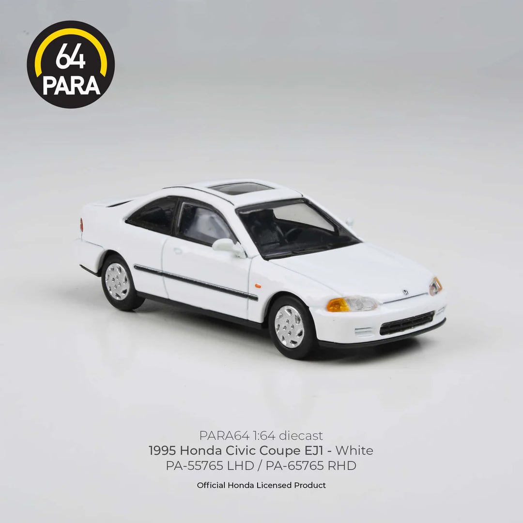 [Preorder] PARA64 1:64 1995 Honda Civic Coupe EJ1 – White – PA-55765/WHITE