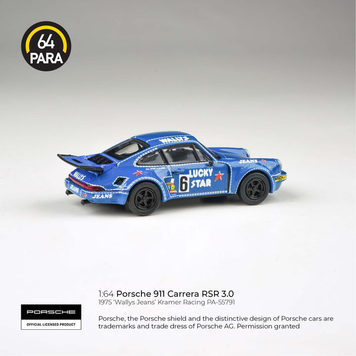 [Preorder] PARA64 1:64 1974 Porsche 911 3.0 RSR 'Wally's Jeans'