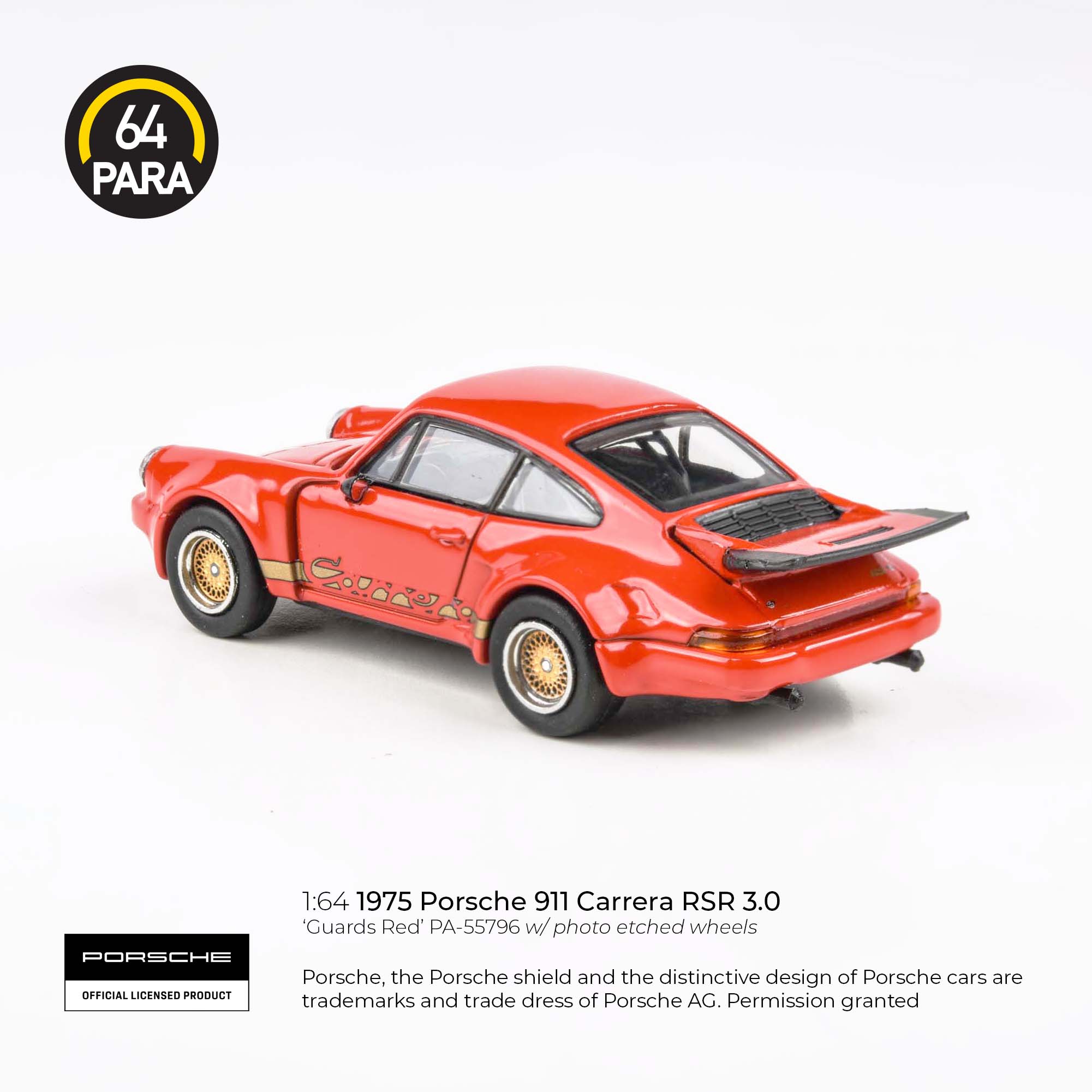 PARA64 1:64 Porsche 911 Carrera RSR 3.0 Guards Red (LHD) PA-55796