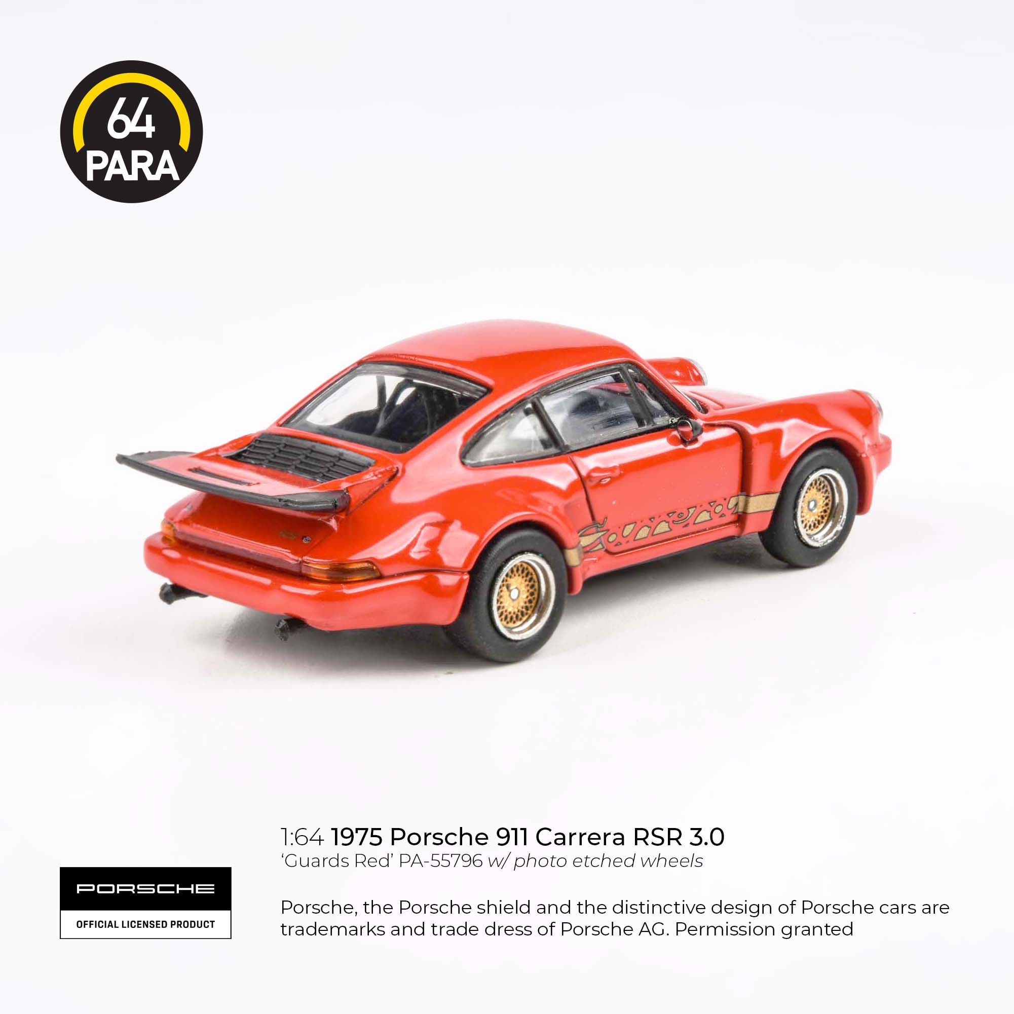 PARA64 1:64 Porsche 911 Carrera RSR 3.0 Guards Red (LHD) PA-55796