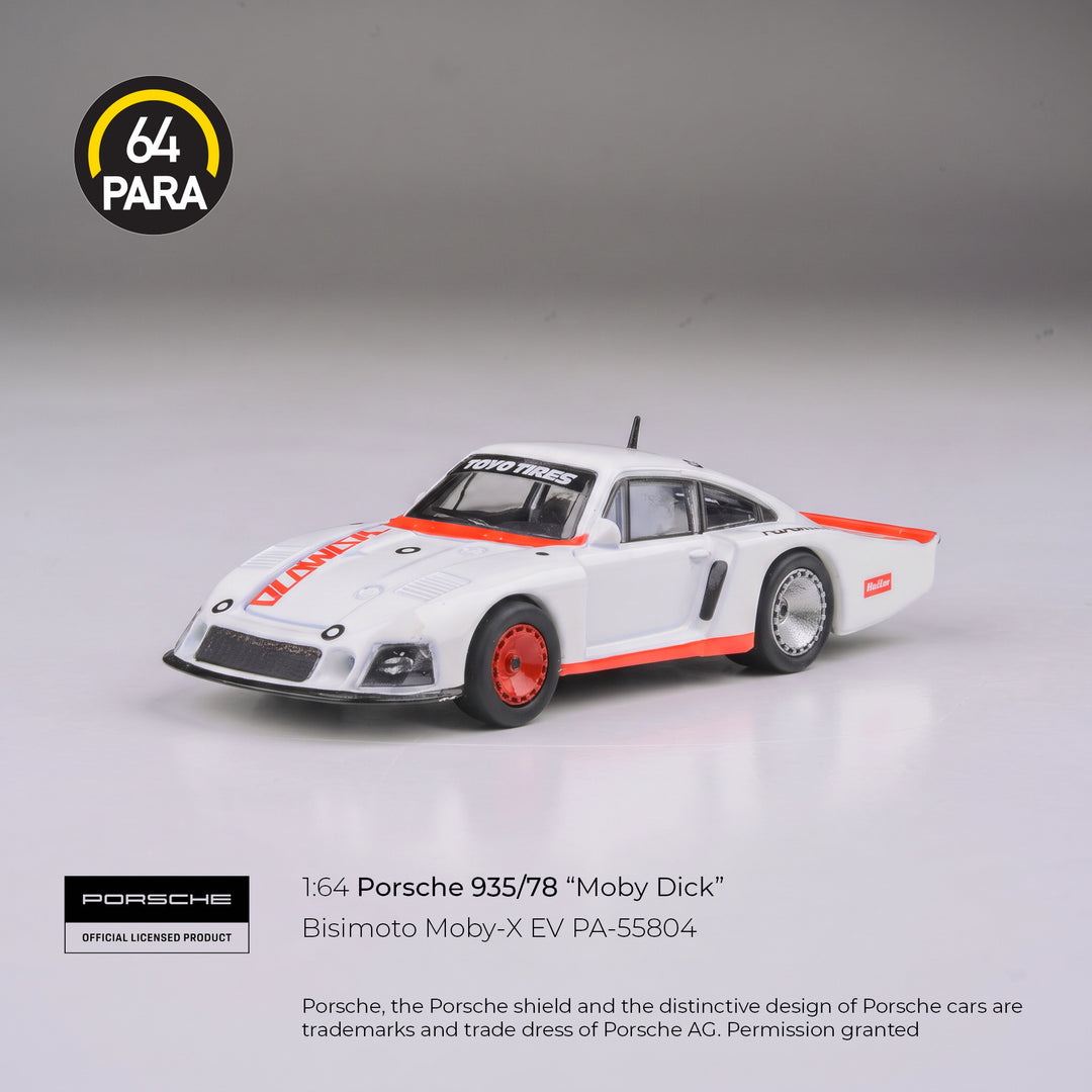 [Preorder] PARA64 1:64 Porsche 935/78 Bisimoto Moby X EV White RHD PA-55804