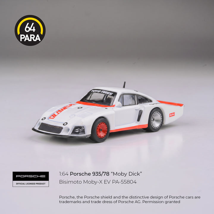 [Preorder] PARA64 1:64 Porsche 935/78 Bisimoto Moby X EV White RHD PA-55804