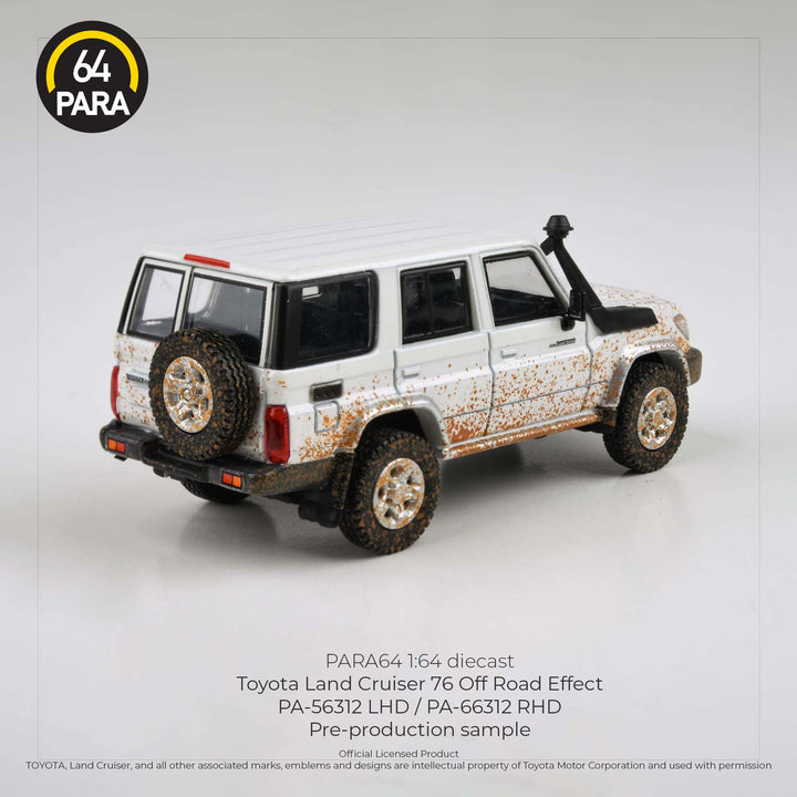 [Preorder] PARA64 1:64 2014 Toyota Land Cruiser LC76 Off Road Effect (LHD)