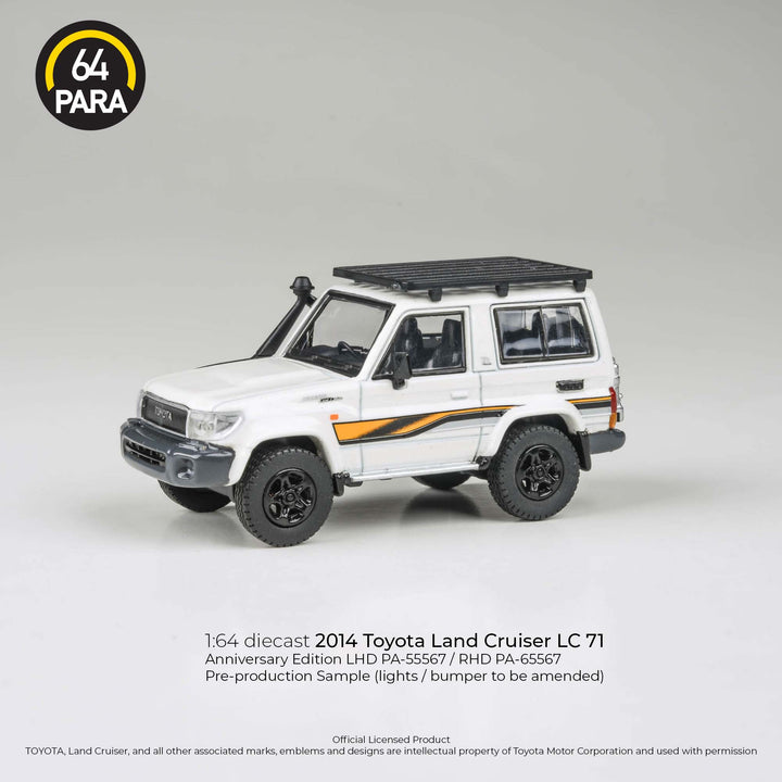 [Preorder] PARA64 1:64 2023 Toyota Land Cruiser LC71 White Anniversary Ed