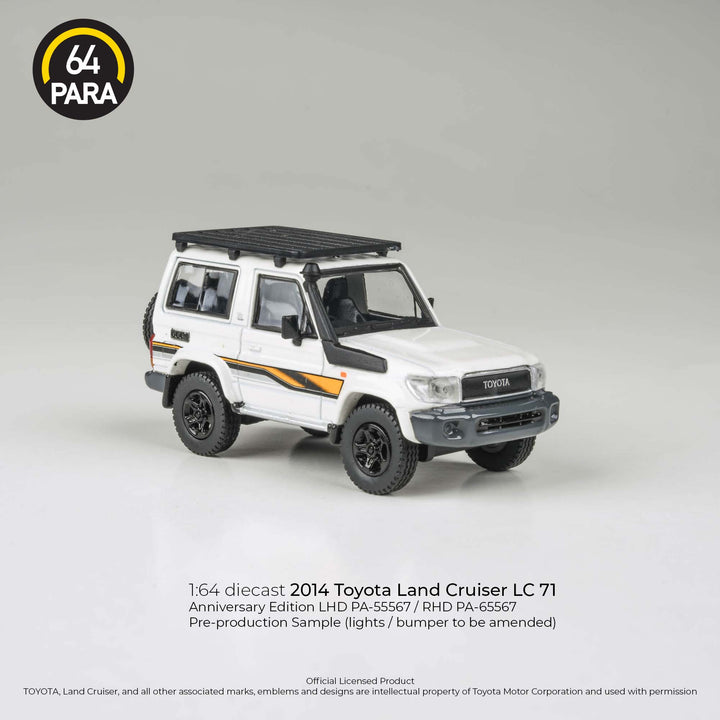 [Preorder] PARA64 1:64 2023 Toyota Land Cruiser LC71 White Anniversary Ed