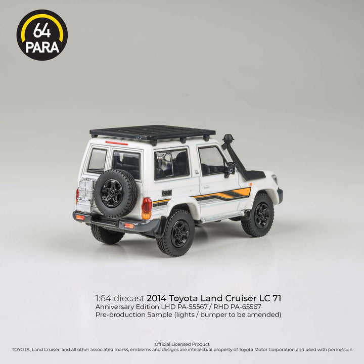 [Preorder] PARA64 1:64 2023 Toyota Land Cruiser LC71 White Anniversary Ed