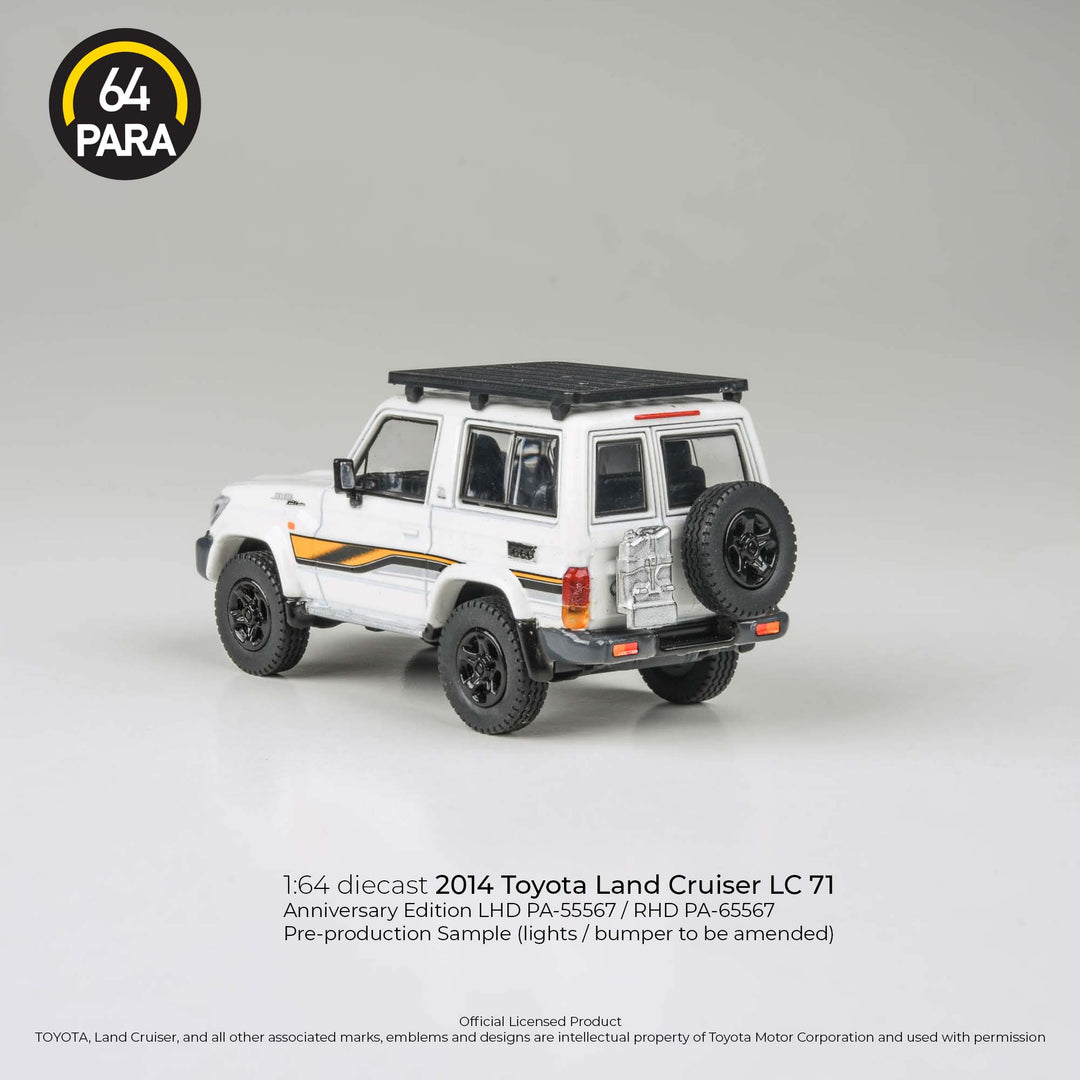 [Preorder] PARA64 1:64 2023 Toyota Land Cruiser LC71 White Anniversary Ed