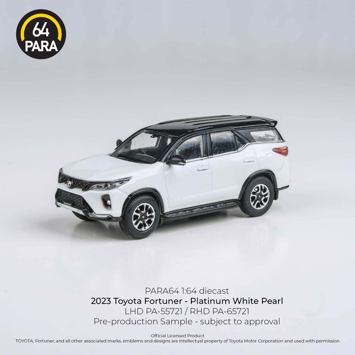 [Preorder] PARA64 1/64 2023 Toyota Fortuner Platinum White RHD (Philippines exclusive)