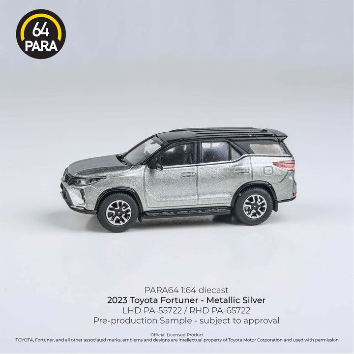 [Preorder] PARA64 1/64 2023 Toyota Fortuner Platinum Silver RHD (Philippines exclusive)