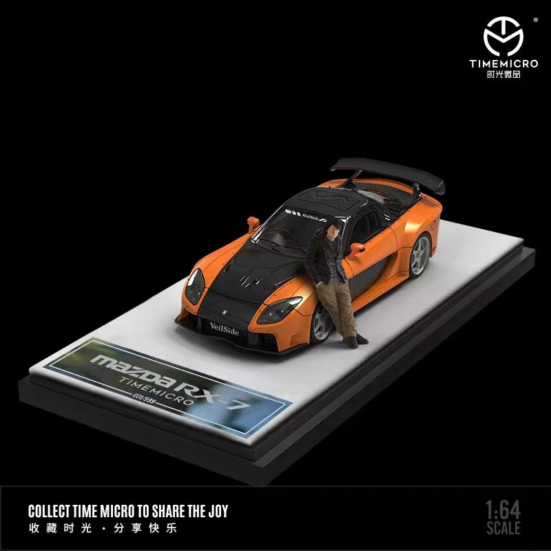 TimeMicro 1:64 Mazda RX-7 Veilside Fast & Furious With Figurine