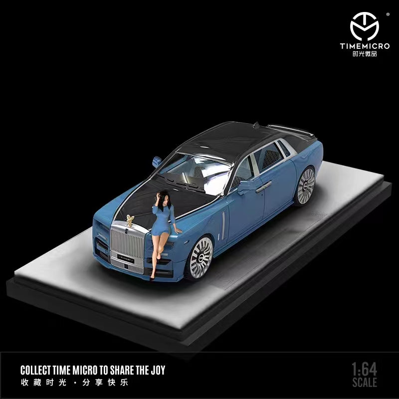 TimeMicro 1:64 Rolls Royce Phantom Eighth Generation Blue