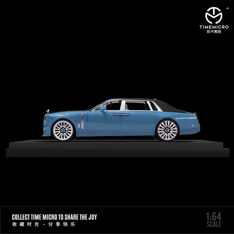 TimeMicro 1:64 Rolls Royce Phantom Eighth Generation Blue